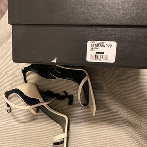 OPYUM SANDALS IN PATENT LEATHER WITH BLACK HEEL